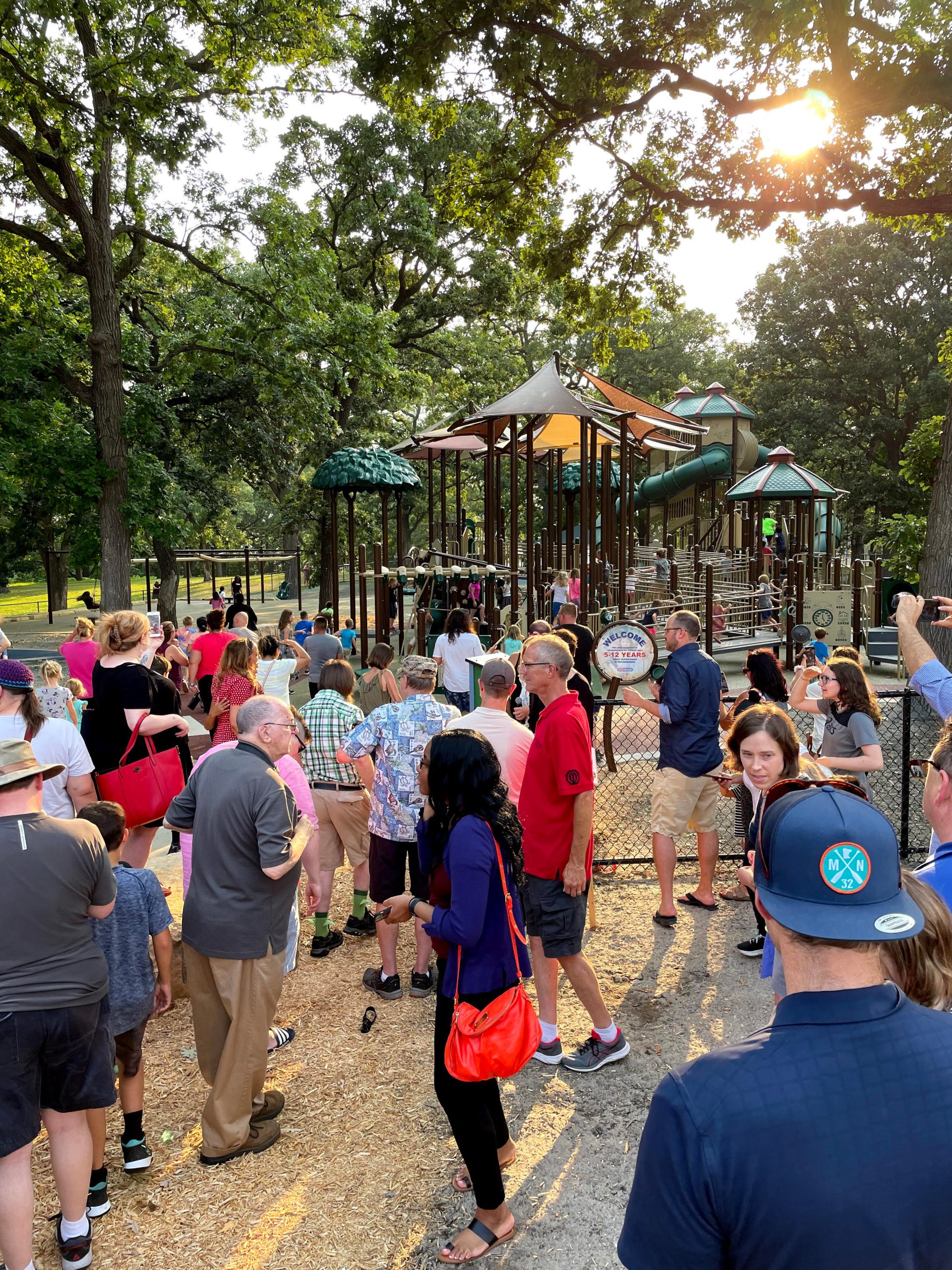 Opening of the Augsburg Adventure Park, a new fully accessible playground for all.