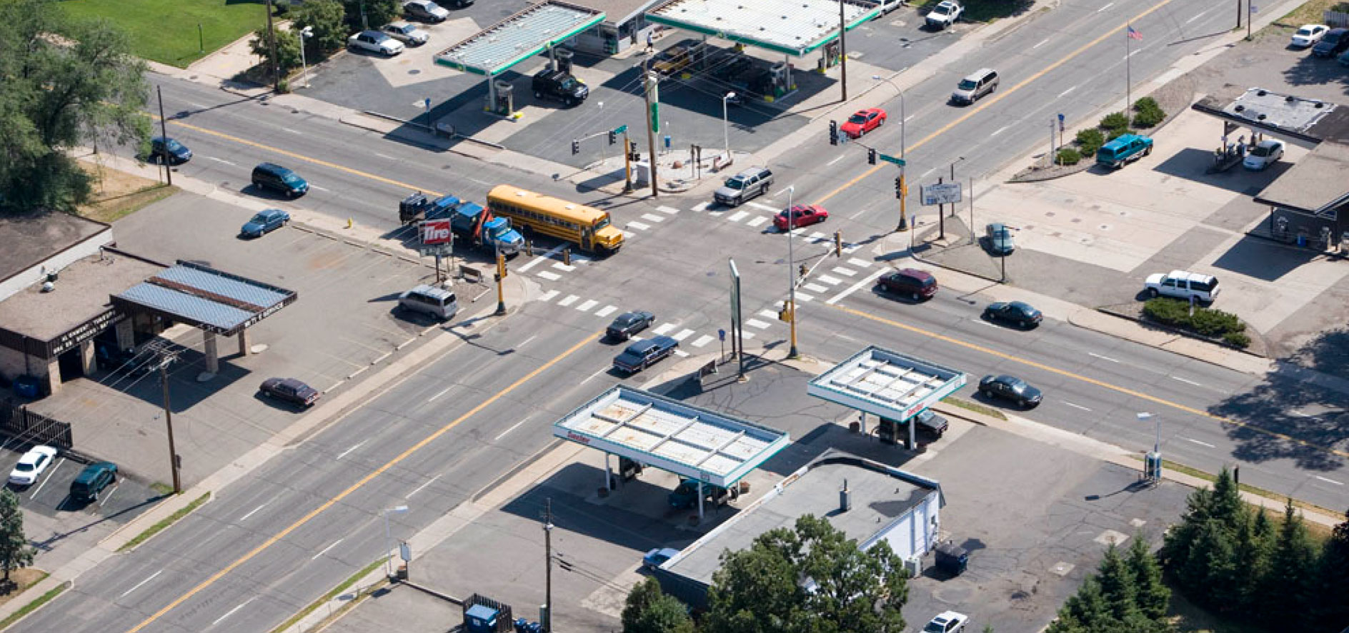Portland and 66th before 2007, facing northeast