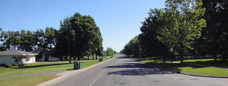 Jefferson Road, looking North